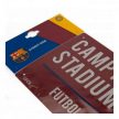 FC Barcelona utca tábla (bordó) - eredeti, hivatalos klubtermék