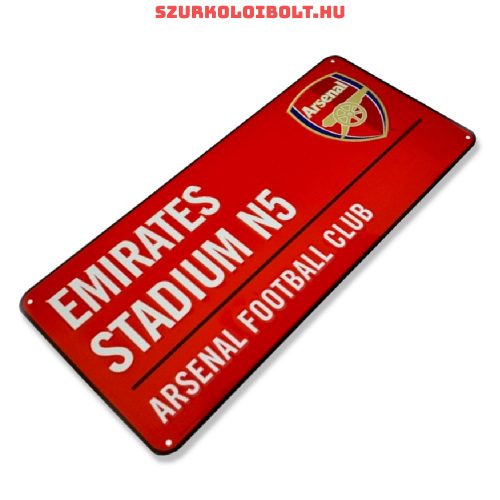 Arsenal FC utcanévtábla (piros)- eredeti, hivatalos klubtermék