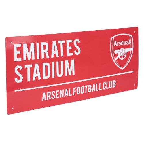 Arsenal FC utcanévtábla (piros)- eredeti, hivatalos klubtermék