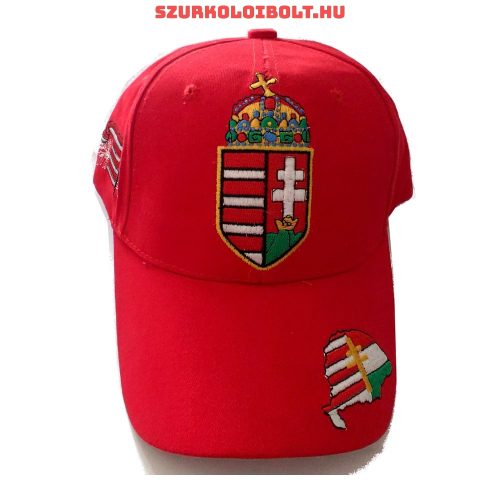 Hungary Baseball - piros, címeres baseballsapka (magyar válogatott)