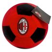 AC Milan Plüss Labda, díszpárna – Csapatlogóval, Piros-Fekete Színben