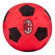 AC Milan Plüss Labda, díszpárna – Csapatlogóval, Piros-Fekete Színben