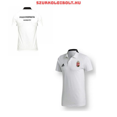 Adidas Hungary / Magyarország póló (galléros) - Magyarország szurkolói ingnyakú póló (fehér) 