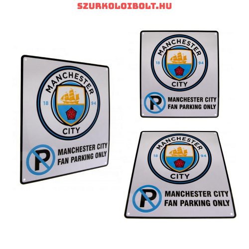 Manchester City szurkolói parkoló tábla - eredeti, hivatalos klubtermék