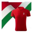 Hungary / Magyarország póló - Magyarország szurkolói ingnyakú / galléros póló (piros)