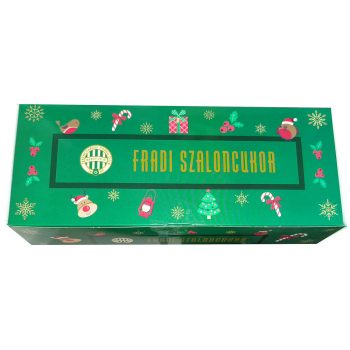   Ferencváros kókusz-mandulás  szaloncukor - prémium csokiból készült díszdobozos Fradi szaloncukor