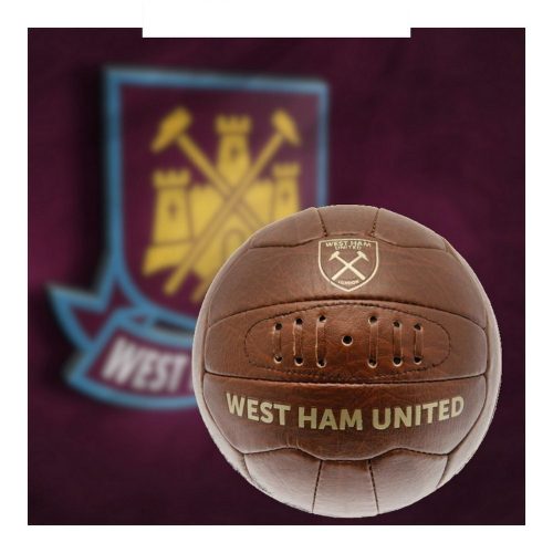 West Ham United retro bőrlabda - eredeti gyűjtői termék!