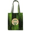 Fradi szatyor / Ferencváros vászon táska (újrahasznosítható) - FTC termék Világoszöld és sötétzöld csíkos színben