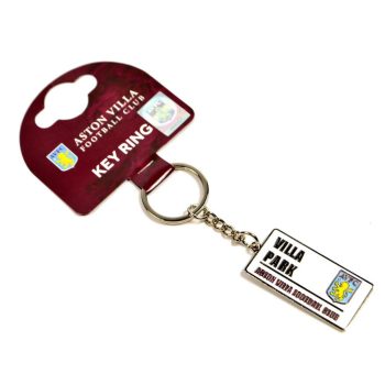 Aston Villa utcatáblás kulcstartó - eredeti termék