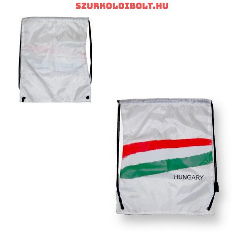 Magyarország tornazsák / zsinórtáska - hivatalos magyar szurkolói termék  (fehér)