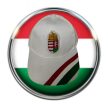 Hungary Baseball - fehér címeres magyar baseballsapka (magyar válogatott)