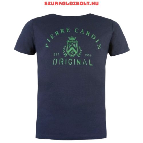 Pierre Cardin póló (kék, feliratos)