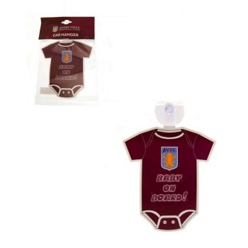   Aston Villa FC "Baby On Board" Autós Tábla, Bordó Rugdalózó Dizájn
