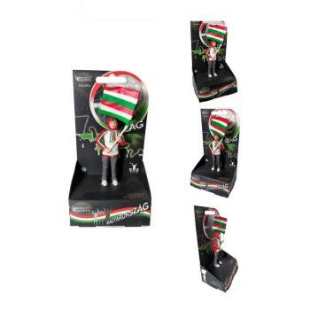   Magyarország Szurkolói Figura - Kézzel Festett, Élethű Design (zászlós)