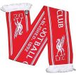 Liverpool FC "Alapítva 1892" kötött piros-fehér sál