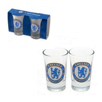   Chelsea Fc felespohár szett - 2 db kupicás pohár Chelsea szurkolóknak