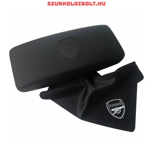 Arsenal Fc fekete szemüvegtok - gravírozott tok díszdobozos csomagolásban