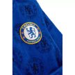 Chelsea. férfi fürdőköpeny, köntös – Kék, puha polár anyagból, kapucnival és klubcímerrel